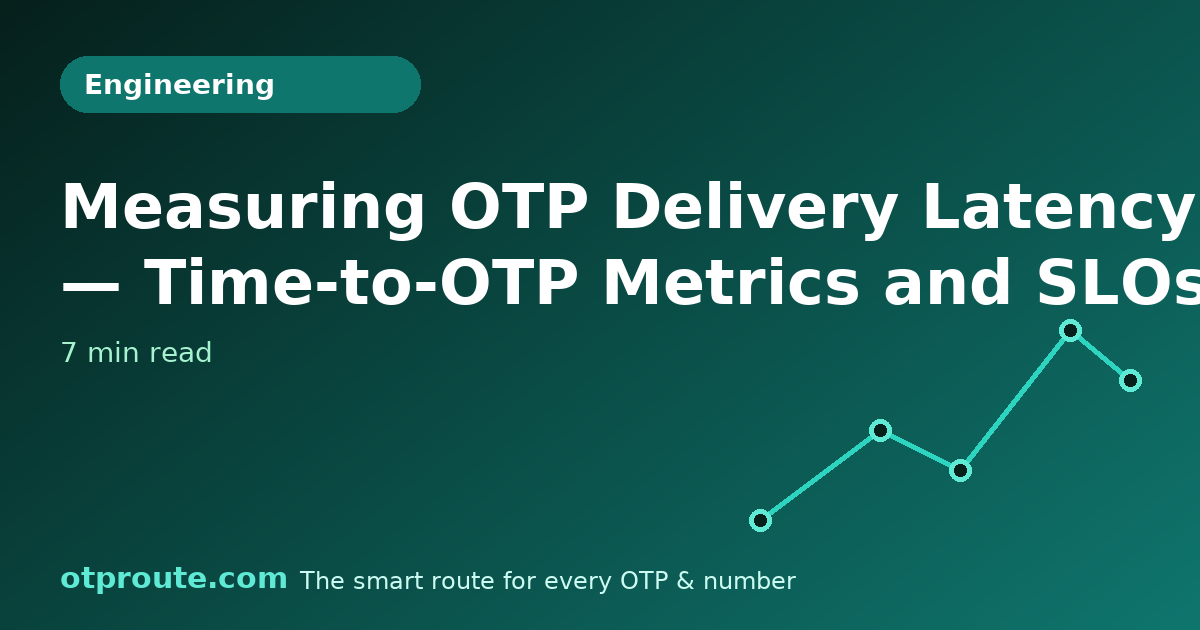 Measuring OTP Delivery Latency — Time-to-OTP Metrics and SLOs
