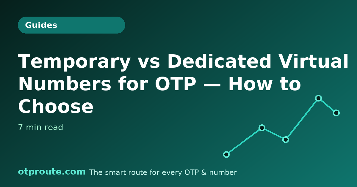 Temporary vs Dedicated Virtual Numbers for OTP — How to Choose