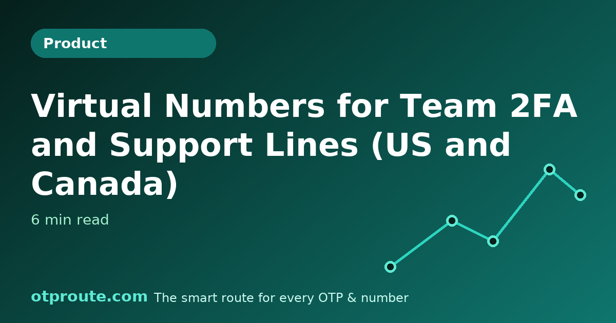 Virtual Numbers for Team 2FA and Support Lines (US and Canada)
